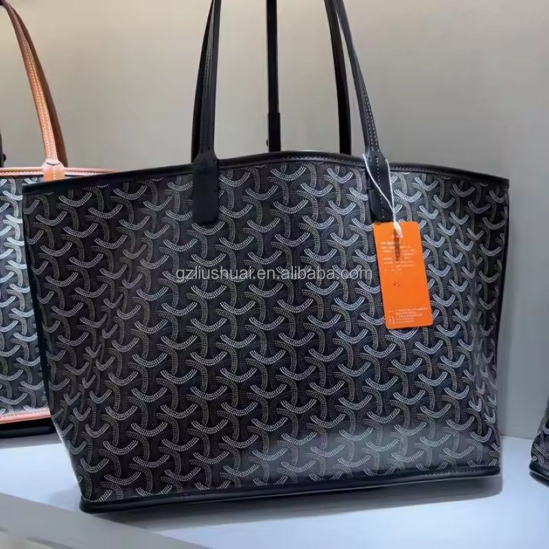 Fashion Luxury Designer Large Size Tote Handbag Lady Shoulder Bag Double-Sided Genuine Leather Women's Shopping Bags